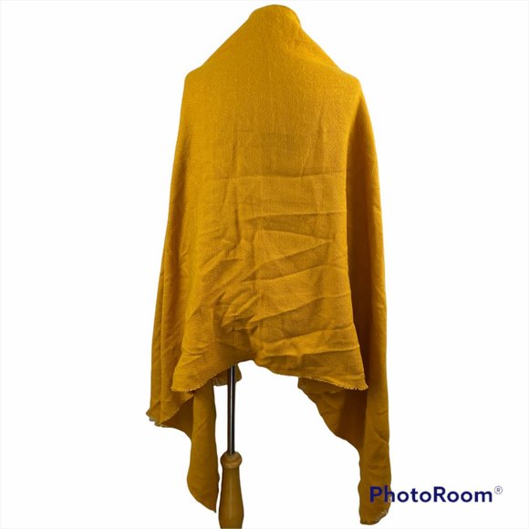 NWT SOLE SOCIETY Mustard Yellow Oversized Scarf - Picture 6 of 6
